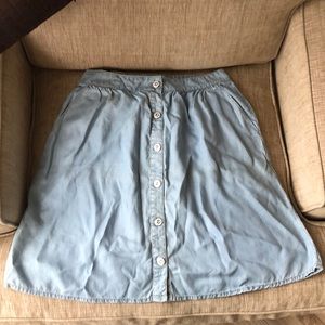 Hinge Denim Skirt